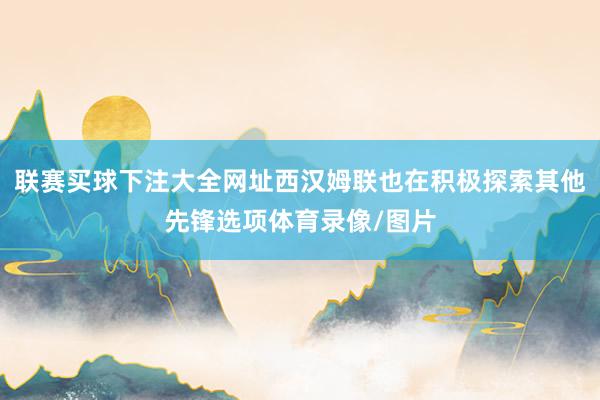 联赛买球下注大全网址西汉姆联也在积极探索其他先锋选项体育录像/图片