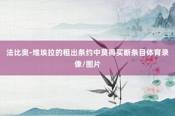 法比奥-维埃拉的租出条约中莫得买断条目体育录像/图片